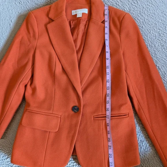 MICHAEL Michael Kors Bold Orange Suit Jacket - Picture 4 of 7